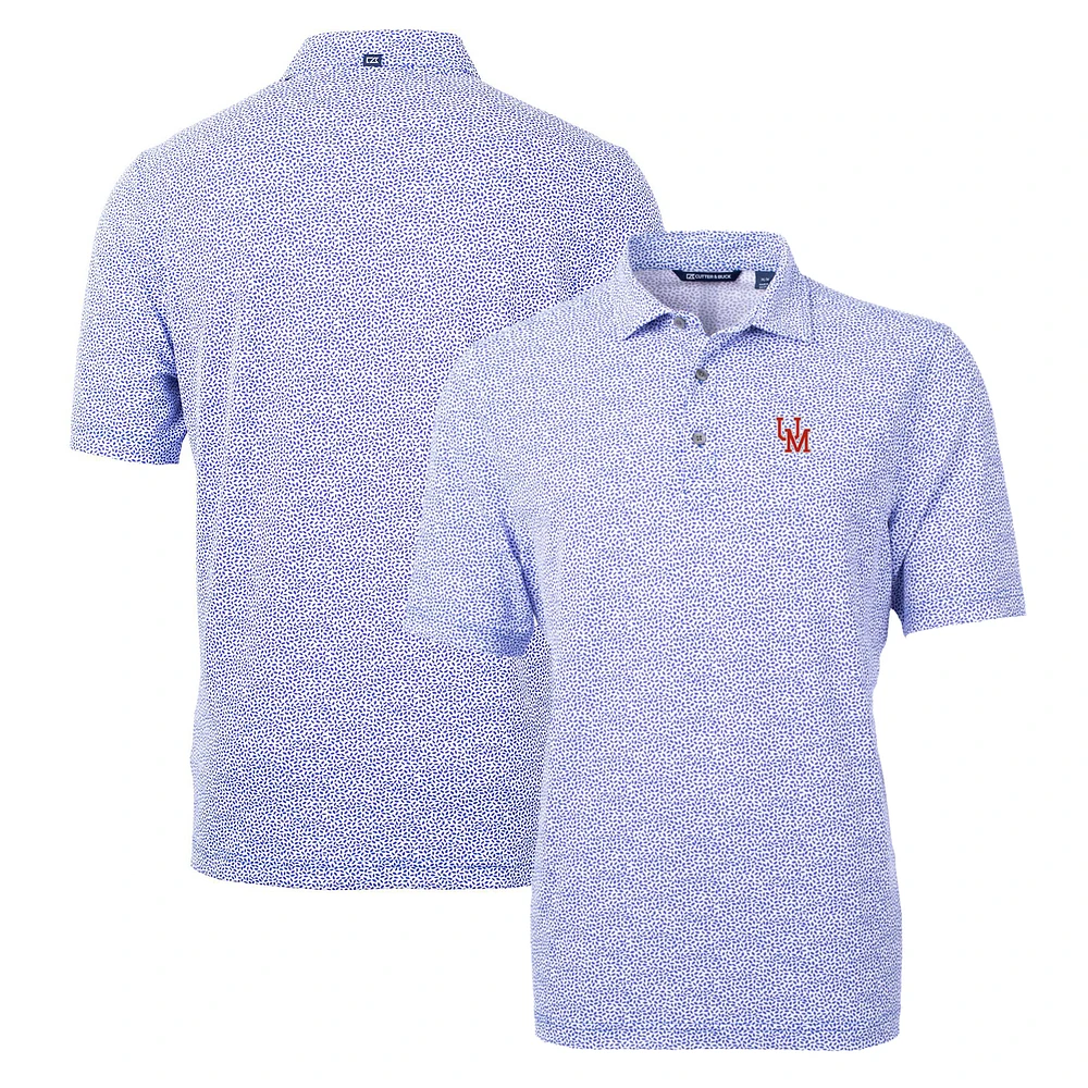 Men's Cutter & Buck Blue Ole Miss Rebels Virtue Eco Pique Botanical Recycled Polo