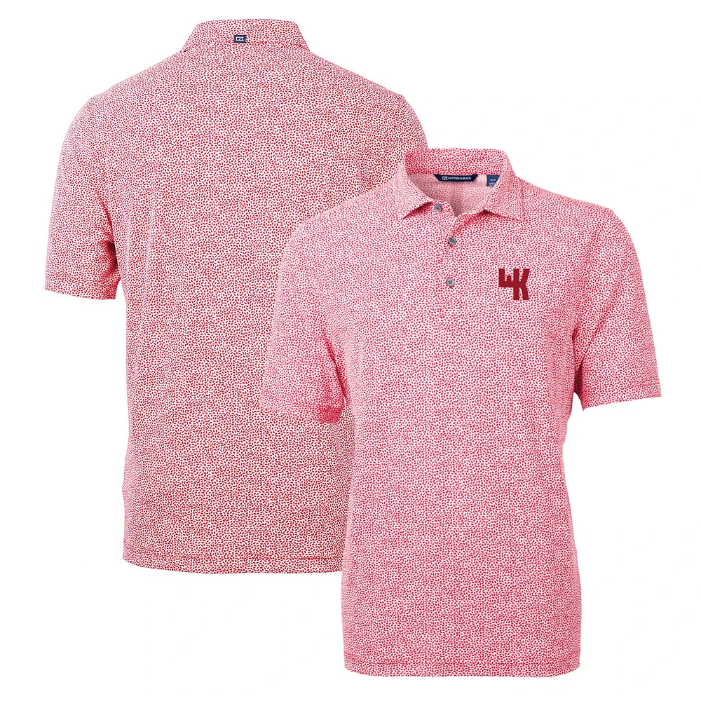 Men's Cutter & Buck Red Western Kentucky Hilltoppers Virtue Eco Pique Botanical Recycled Polo