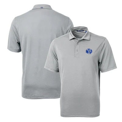 Men's Cutter & Buck Gray Air Force Falcons Team Logo Virtue Eco Pique Recycled Polo