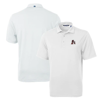 Men's Cutter & Buck White Arkansas Razorbacks Team Logo Virtue Eco Pique Recycled Polo