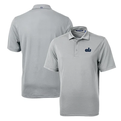 Men's Cutter & Buck Gray Old Dominion Monarchs Team Logo Virtue Eco Pique Recycled Polo