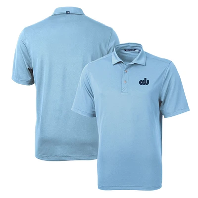 Men's Cutter & Buck Light Blue Old Dominion Monarchs Team Logo Virtue Eco Pique Recycled Polo