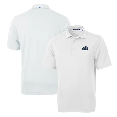 Men's Cutter & Buck White Old Dominion Monarchs Team Logo Virtue Eco Pique Recycled Polo