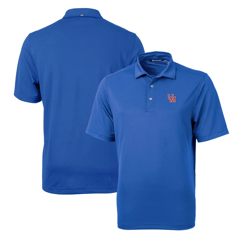 Men's Cutter & Buck Blue Ole Miss Rebels Team Logo Virtue Eco Pique Recycled Polo