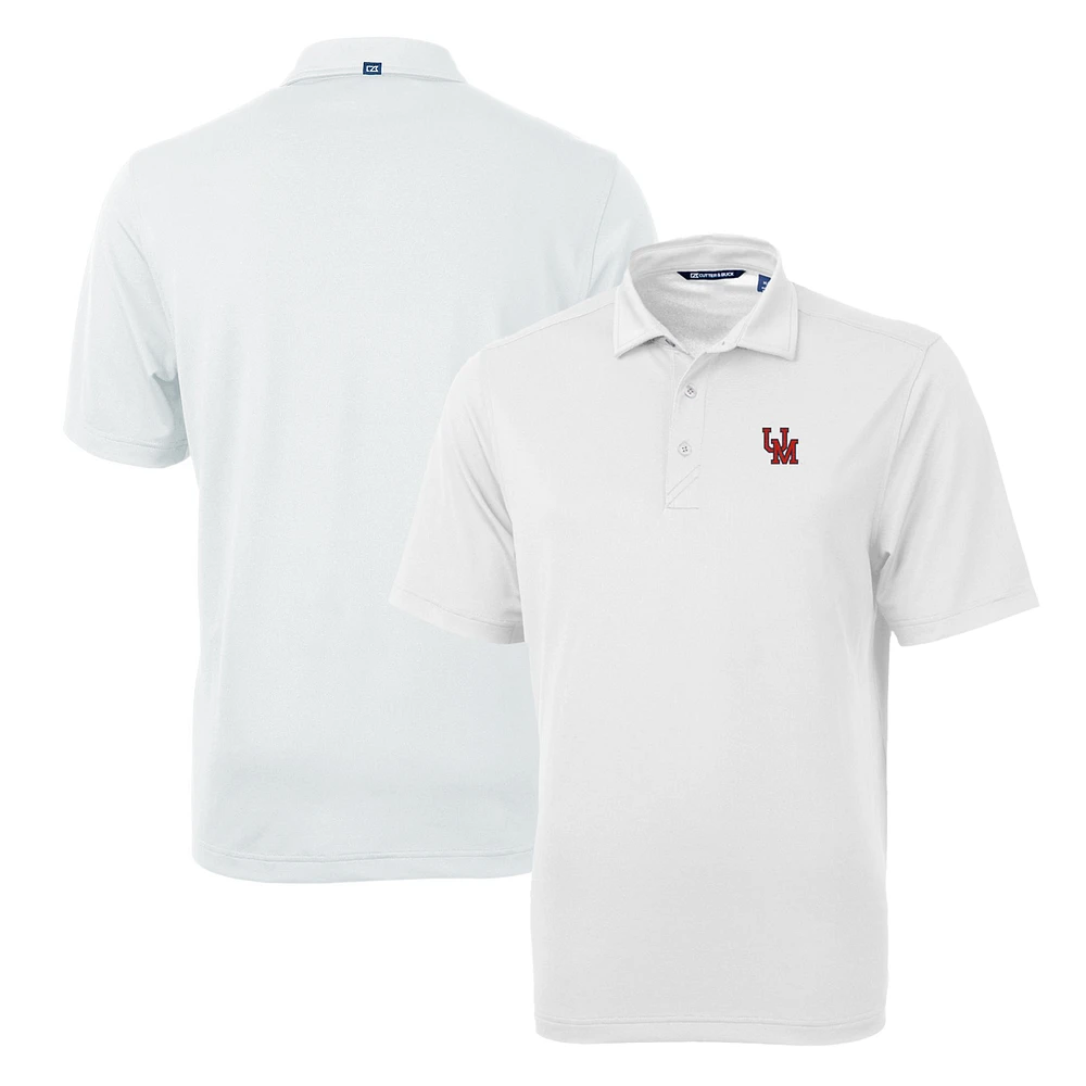 Men's Cutter & Buck White Ole Miss Rebels Team Logo Virtue Eco Pique Recycled Polo