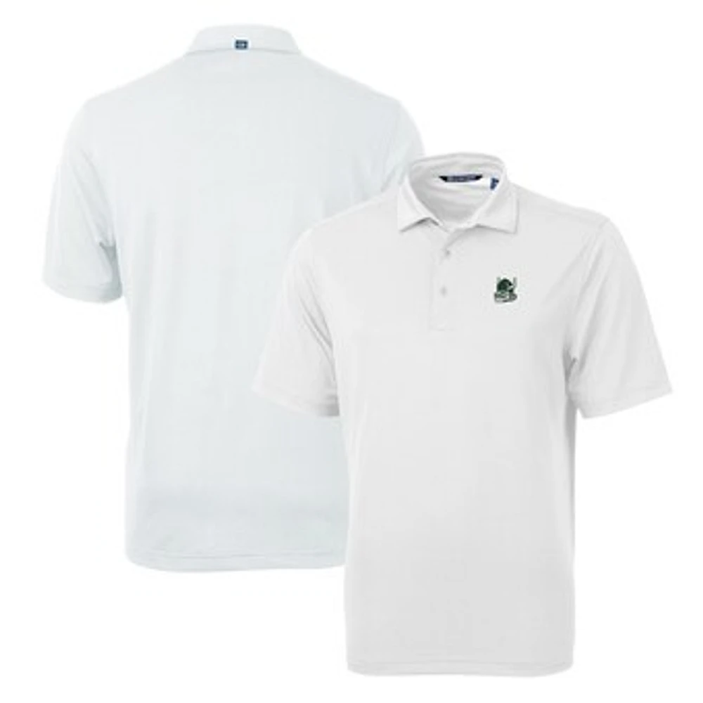 Men's Cutter & Buck White Portland State Vikings Team Logo Virtue Eco Pique Recycled Polo