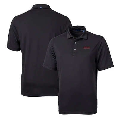 Men's Cutter & Buck Black Texas Tech Red Raiders Team Logo Virtue Eco Pique Recycled Polo