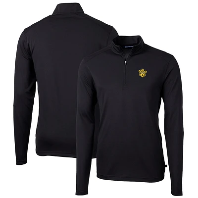 Men's Cutter & Buck Missouri Tigers Virtue Eco Pique Recycled Quarter-Zip Pullover Top