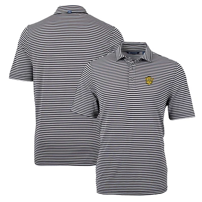 Men's Cutter & Buck Missouri Tigers Throwback Logo Virtue Eco Pique Stripe Recycled Polo