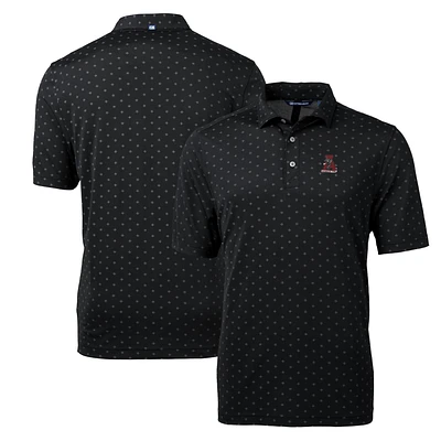 Men's Cutter & Buck Alabama Crimson Tide Virtue Eco Pique Tile Recycled Polo