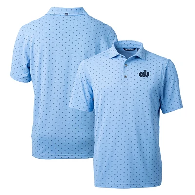 Men's Cutter & Buck Light Blue Old Dominion Monarchs Virtue Eco Pique Tile Recycled Polo