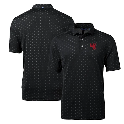 Men's Cutter & Buck Black Western Kentucky Hilltoppers Virtue Eco Pique Tile Recycled Polo