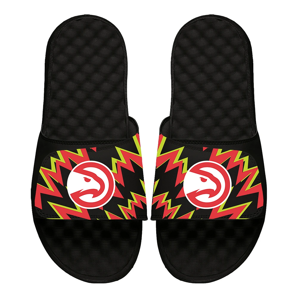 ISlide Black Atlanta Hawks High Energy Slide Sandals