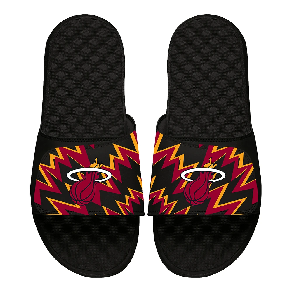 ISlide Black Miami Heat High Energy Slide Sandals