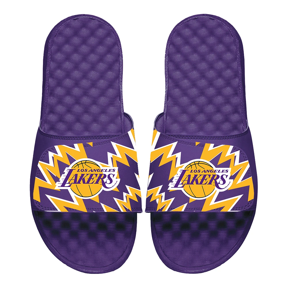ISlide Purple Los Angeles Lakers High Energy Slide Sandals