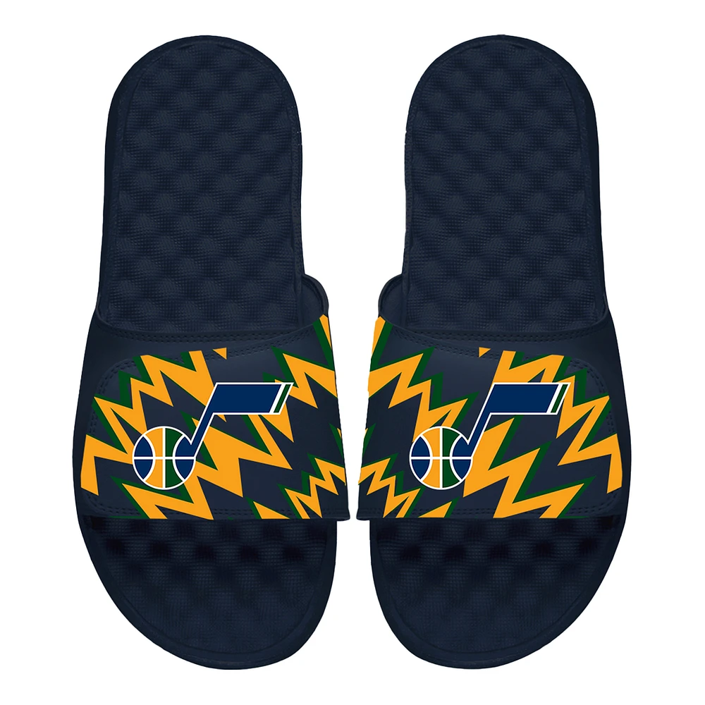 Youth ISlide Navy Utah Jazz High Energy Slide Sandals