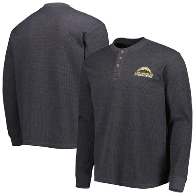 Dunbrooke Men's Thermal Henley Long Sleeve Shirt - Waffle Knit Buffalo Plaid T-Shirt