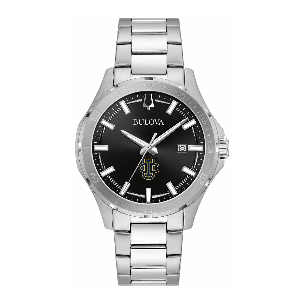 Men's Bulova Black UC Irvine Anteaters Stainless Steel Classic Sport Watch