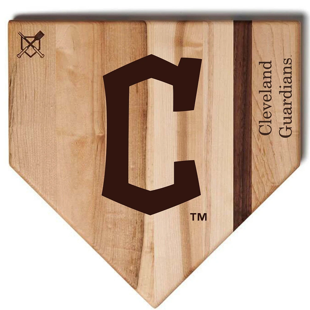 Baseball BBQ Cleveland Guardians 12'' x 12'' Home Plate Cutting Board