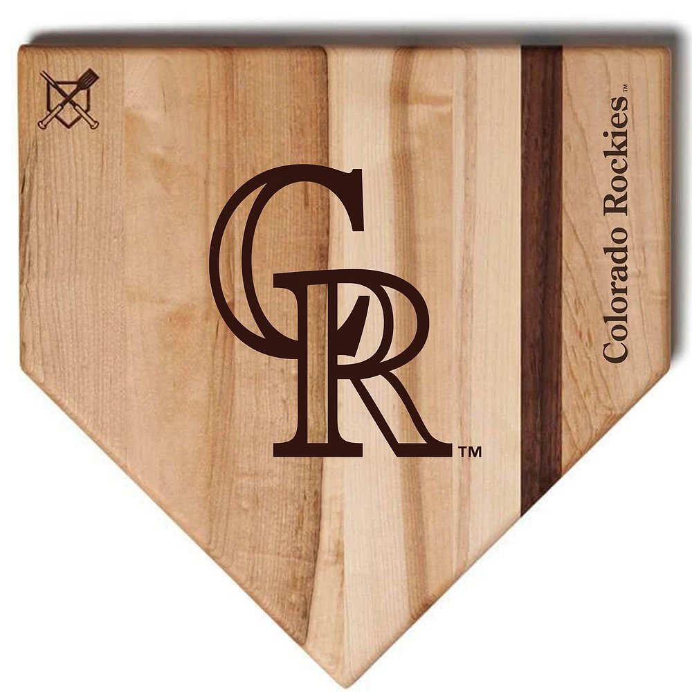 Baseball BBQ Colorado Rockies 12'' x 12'' Home Plate Cutting Board