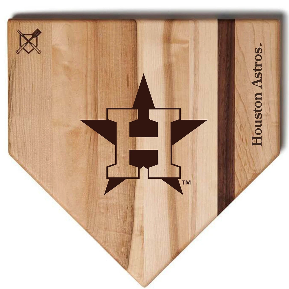Baseball BBQ Houston Astros 12'' x 12'' Home Plate Cutting Board