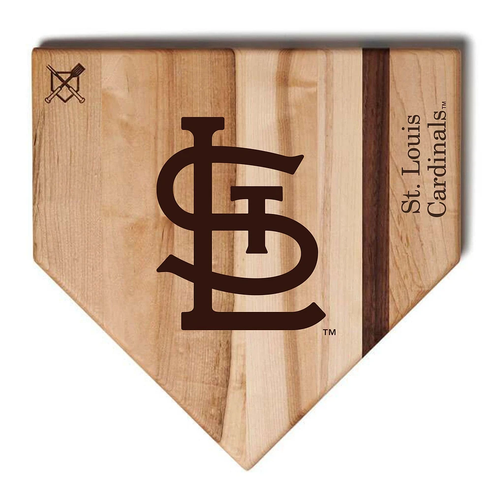 Baseball BBQ St. Louis Cardinals 12'' x 12'' Home Plate Cutting Board