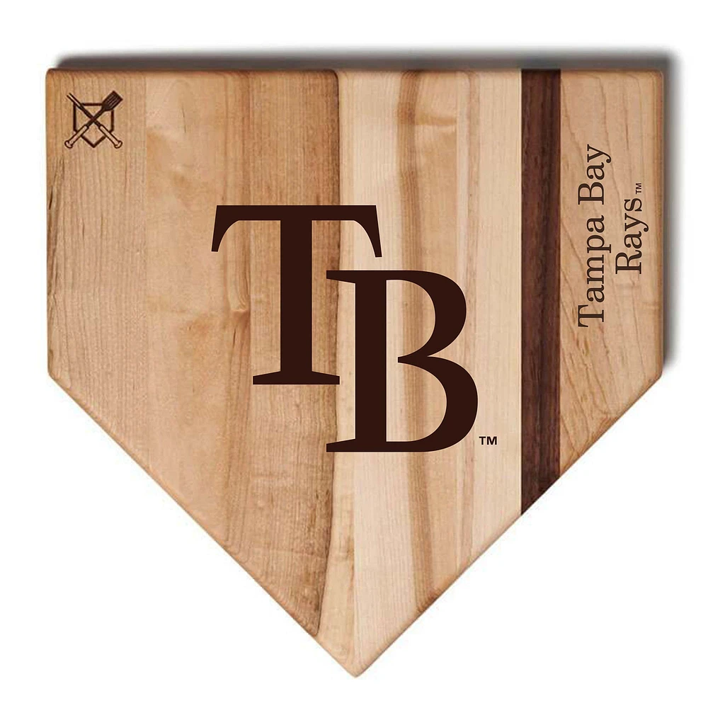 Baseball BBQ Tampa Bay Rays 12'' x 12'' Home Plate Cutting Board