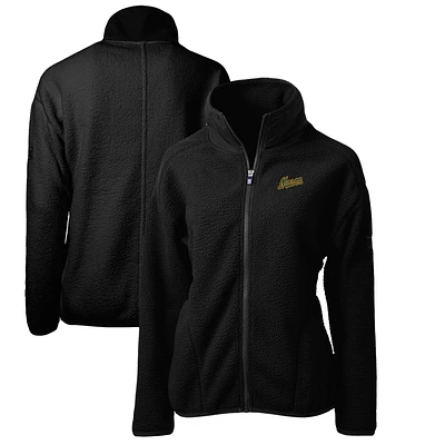 Women's Cutter & Buck Black George Mason Patriots Cascade Eco Sherpa Full-Zip Fleece Jacket