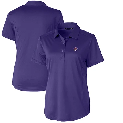 Women's Cutter & Buck Purple ECU Pirates Vault Prospect Textured Stretch Polo
