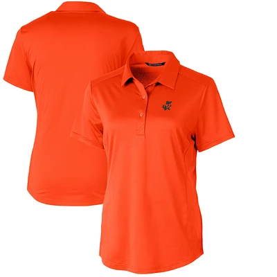Women's Cutter & Buck Orange Florida Gators Vault Prospect Textured Stretch Polo