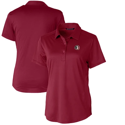 Women's Cutter & Buck Garnet Florida State Seminoles Vault Prospect Textured Stretch Polo