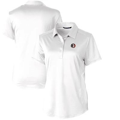 Women's Cutter & Buck White Florida State Seminoles Vault Prospect Textured Stretch Polo
