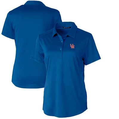 Women's Cutter & Buck Royal Ole Miss Rebels Vault Prospect Textured Stretch Polo