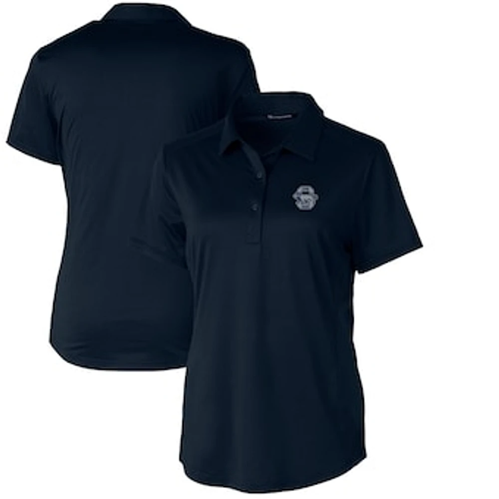 Women's Cutter & Buck Navy Penn State Nittany Lions Vault Prospect Textured Stretch Polo