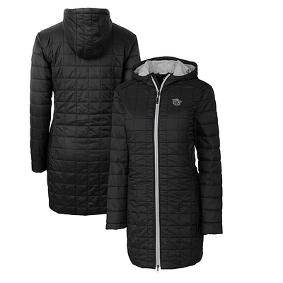 Women's Cutter & Buck Black Cincinnati Bearcats Vault Rainier Primaloft Eco Hooded Long Coat