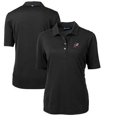 Women's Cutter & Buck Black Arkansas Razorbacks Team Virtue Eco Pique Recycled Polo
