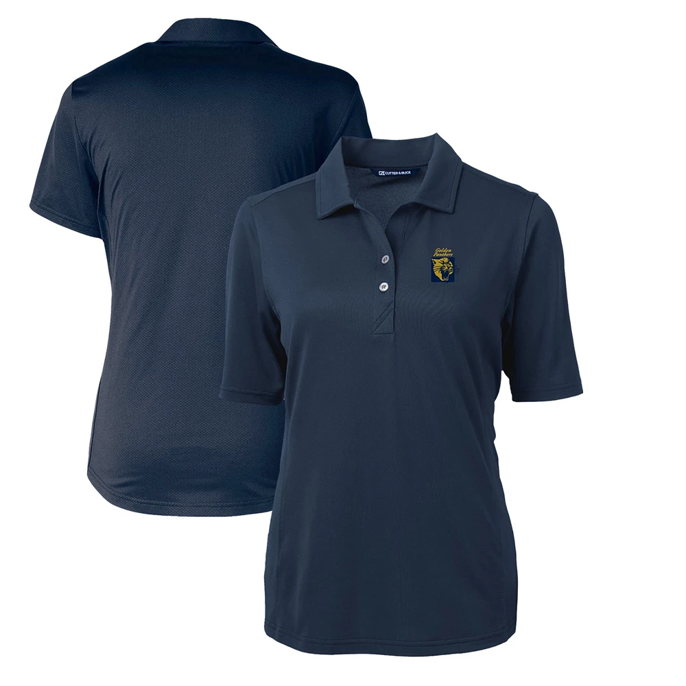 Women's Cutter & Buck Navy FIU Panthers Team Virtue Eco Pique Recycled Polo