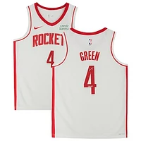 Jalen Green White Houston Rockets Autographed Nike 2021-22 Association Edition Swingman Jersey with "Unicorn" Inscription