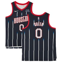 Jalen Green Navy Houston Rockets Autographed Nike 2021-22 Mixtape Swingman Jersey