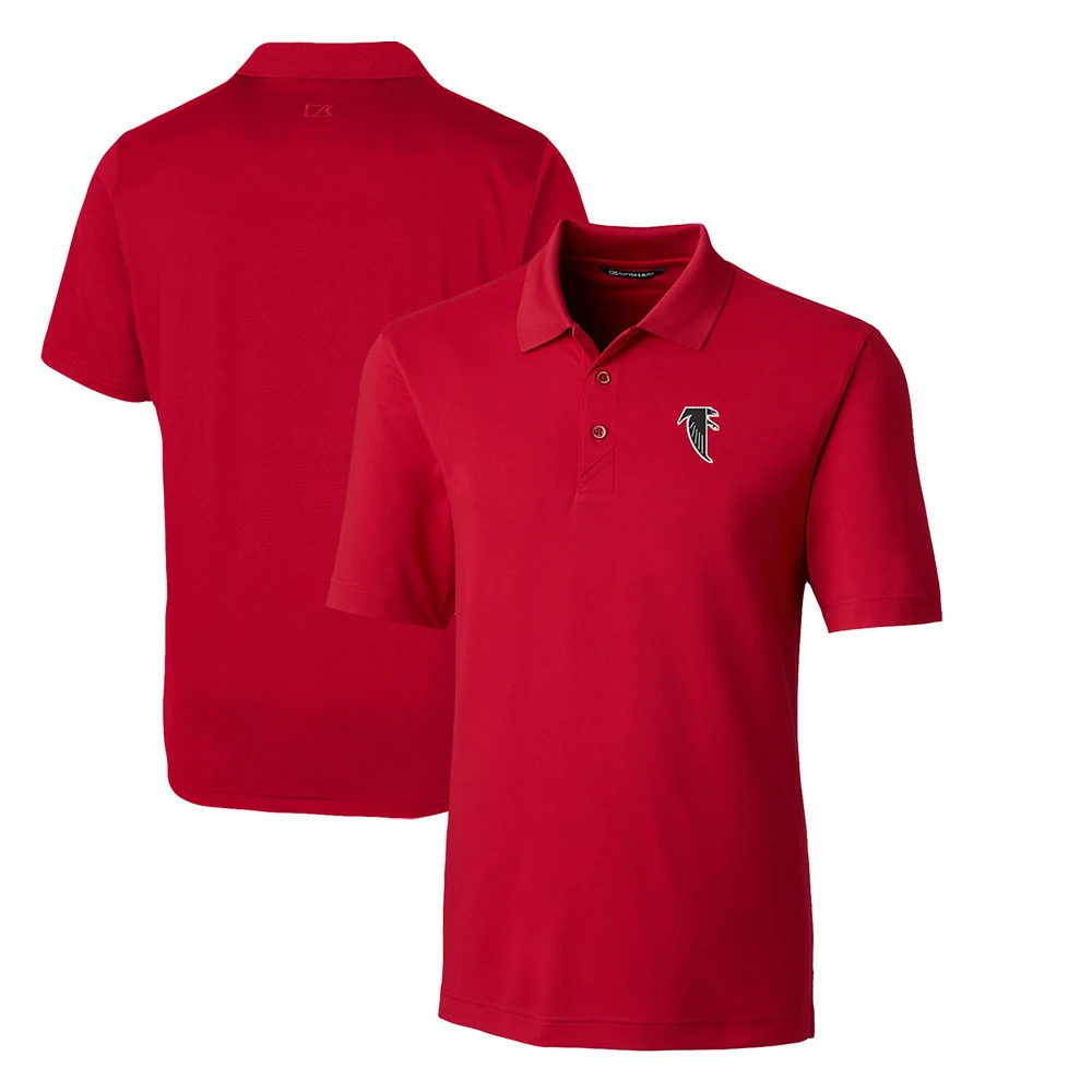 Men's Cutter & Buck Red Atlanta Falcons Throwback Logo Big Tall Forge Stretch Polo