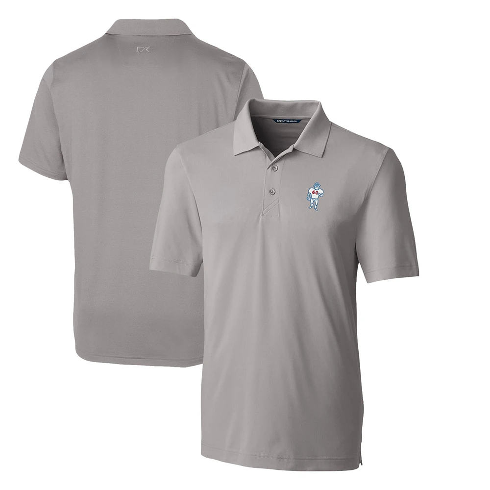 Men's Cutter & Buck Gray Houston Oilers Throwback Logo Big Tall Forge Stretch Polo