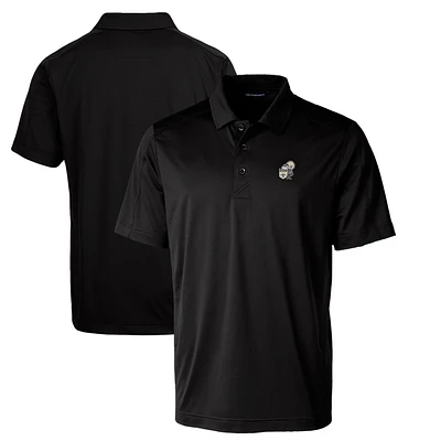 Men's Cutter & Buck Black New Orleans Saints Throwback Logo Big Tall Prospect Textured Stretch Polo