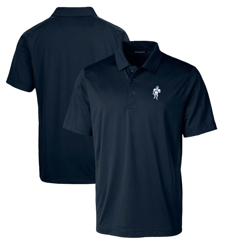 Men's Cutter & Buck Navy Houston Oilers Throwback Logo Big Tall Prospect Textured Stretch Polo
