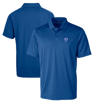 Men's Cutter & Buck Royal Los Angeles Rams Throwback Logo Big Tall Prospect Textured Stretch Polo