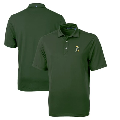 Men's Cutter & Buck Green Bay Packers Throwback Logo Virtue Eco Pique Recycled Big Tall Polo