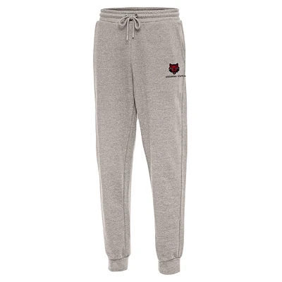 Men's Antigua Oatmeal Arkansas State Red Wolves Action Jogger Pants
