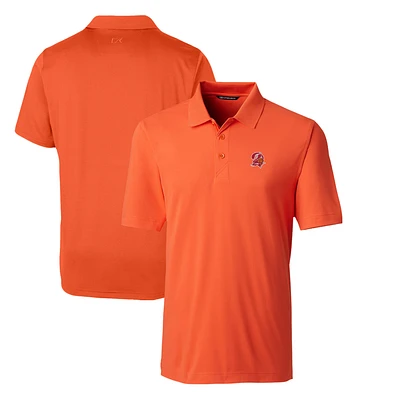 Men's Cutter & Buck Orange Tampa Bay Buccaneers Throwback Logo Forge Stretch Polo