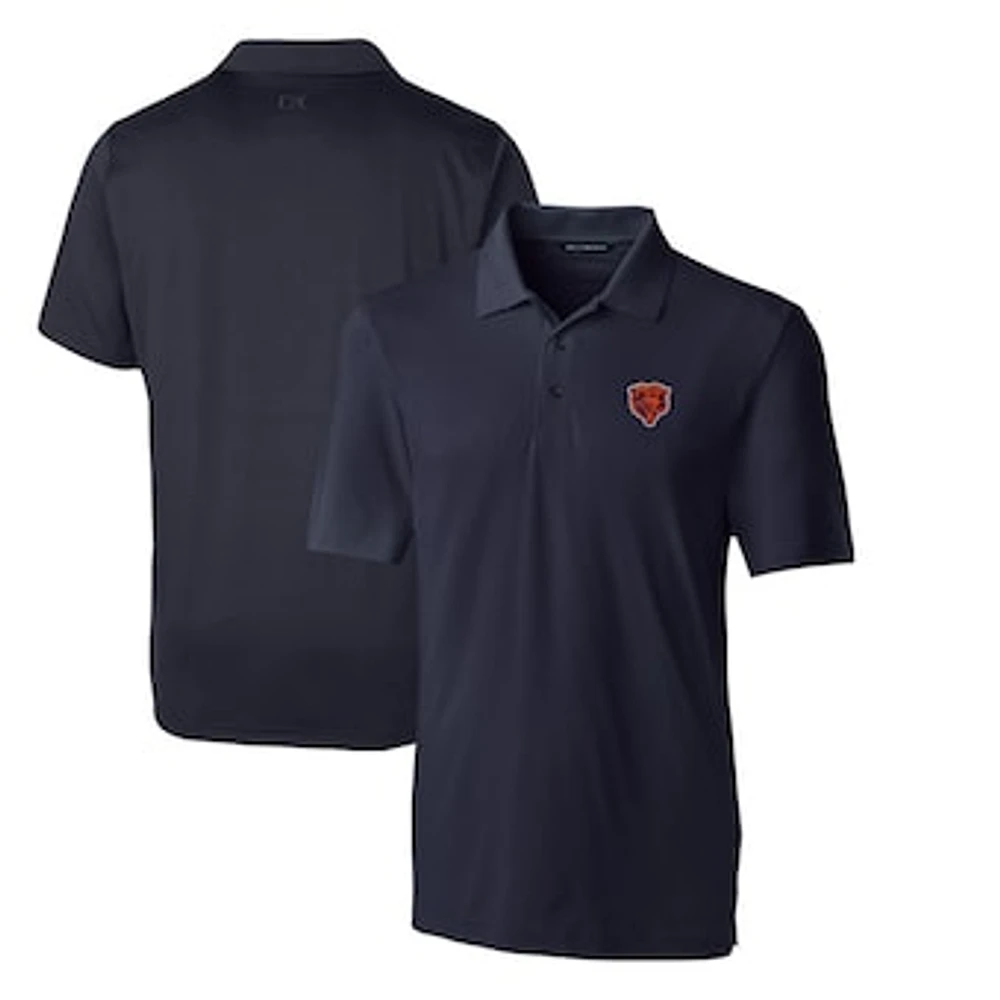 Men's Cutter & Buck Navy Chicago Bears Throwback Logo Forge Stretch Polo
