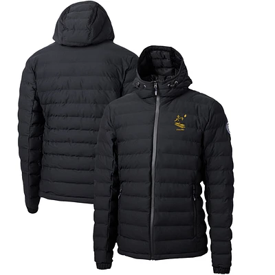 Men's Cutter & Buck Black Pittsburgh Steelers Throwback Logo Mission Ridge Repreve Eco Insulated Puffer Full-Zip Jacket