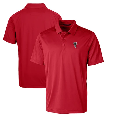 Men's Cutter & Buck Atlanta Falcons Throwback Logo Prospect Textured Stretch Polo